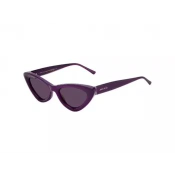 JIMMY CHOO ADDY-S-B3VUR Damskie okulary przeciwsłoneczne kocie oko Havana Brązowy Gradient 52mm