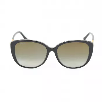 JIMMY CHOO ALY-F-S-AE2 Okulary przeciwsłoneczne damskie Cat Eye Złoto Brązowy Gradient 54/18/145 mm