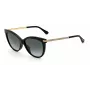 JIMMY CHOO AXELLEGS8079O Damskie okulary przeciwsłoneczne w kształcie motyla i kociego oka - czarna oprawka, gradientowe szare szkła 56/16/145 mm