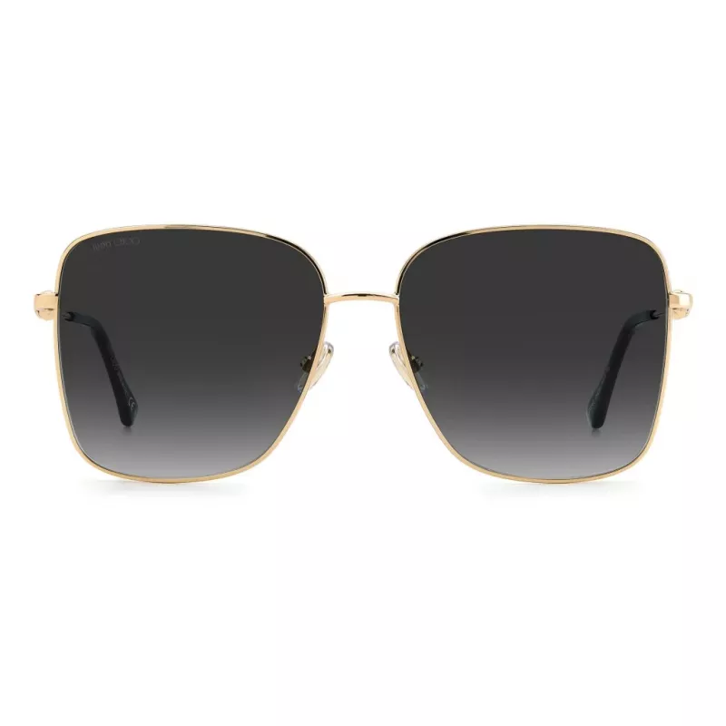 Okulary przeciwsłoneczne damskie JIMMY CHOO HESTER-S-2M2 - czarna oprawka, szare gradientowe szkła 59mm
