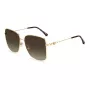 Okulary przeciwsłoneczne JIMMY CHOO HESTER S06JHA dla kobiet - czarna oprawka acetatowa, szare soczewki gradientowe, 59 mm