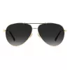 JIMMY CHOO JIMENA-S-2M2 Damskie kwadratowe okulary przeciwsłoneczne z acetatu Havana Brown Gradient 60/12/145 mm