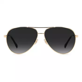 JIMMY CHOO JIMENA-S-2M2 Damskie kwadratowe okulary przeciwsłoneczne z acetatu Havana Brown Gradient 60/12/145 mm