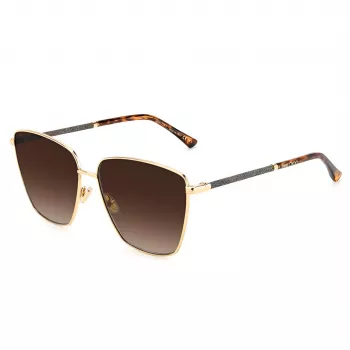 JIMMY CHOO LAVI-S-06JHA Damskie Okulary Przeciwsłoneczne Motylkowe Dark Havana Brązowy Gradient 60mm