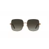JIMMY CHOO LILI-S-J7D Damskie okulary przeciwsłoneczne Butterfly Cat Eye, złota metalowa oprawka, brązowe soczewki gradientowe 58mm