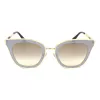 JIMMY CHOO LORYS492M2FQ Damskie okulary przeciwsłoneczne Cat Eye Havana Brązowy Gradient 49mm