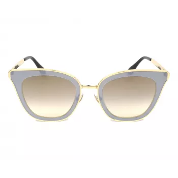 JIMMY CHOO LORYS492M2FQ Damskie okulary przeciwsłoneczne Cat Eye Havana Brązowy Gradient 49mm