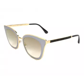 JIMMY CHOO LORYS492M2FQ Damskie okulary przeciwsłoneczne Cat Eye Havana Brązowy Gradient 49mm