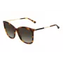 JIMMY CHOO NEREA Okulary przeciwsłoneczne NEREAGS05LHA Damskie Kocie oko Acetat Czarny Szary 55/20/144 mm