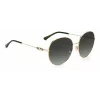 Okulary przeciwsłoneczne JIMMY CHOO BIRDIESPEFIB dla kobiet - Oversize kwadratowa oprawka kocie oko z acetatu - 60/18/145 mm - Ochrona UV400