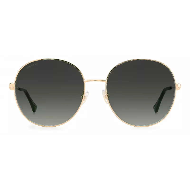 Okulary przeciwsłoneczne JIMMY CHOO BIRDIESPEFIB dla kobiet - Oversize kwadratowa oprawka kocie oko z acetatu - 60/18/145 mm - Ochrona UV400