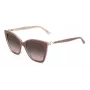 Okulary przeciwsłoneczne JIMMY CHOO damskie kocie oko RUA-G-S-Y9A Havana Acetate Brązowe Gradientowe Szkła 56/18/145 mm