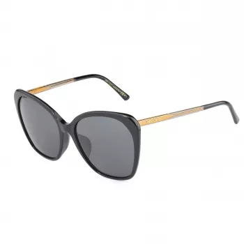 Okulary przeciwsłoneczne JIMMY CHOO damskie ELE-F-S-807 - oprawka acetatowa, soczewki poliwęglanowe, ochrona UV400, szerokość soczewki 56 mm