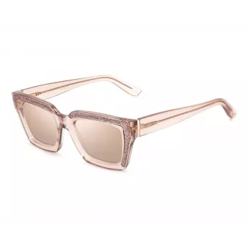 Okulary przeciwsłoneczne JIMMY CHOO Damskie MEGS-S-FWM2S Kocie Oko Havana Brązowy Gradient 51mm