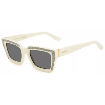 Okulary przeciwsłoneczne JIMMY CHOO MEGS/S dla kobiet - oprawka z acetatu w kolorze Havana, soczewki brązowe gradientowe, 51 mm