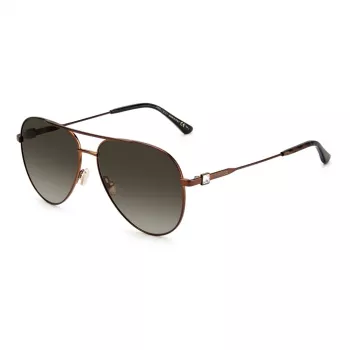 Okulary przeciwsłoneczne Jimmy Choo Olly/S J7D dla kobiet - Motylkowata, oversize'owa kwadratowa oprawka, 60/14/145 mm