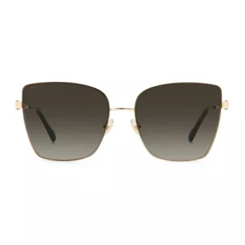 JIMMY CHOO VELLA-S-06J Okulary przeciwsłoneczne Cat Eye dla kobiet, Havana/Brązowy Gradient 59mm