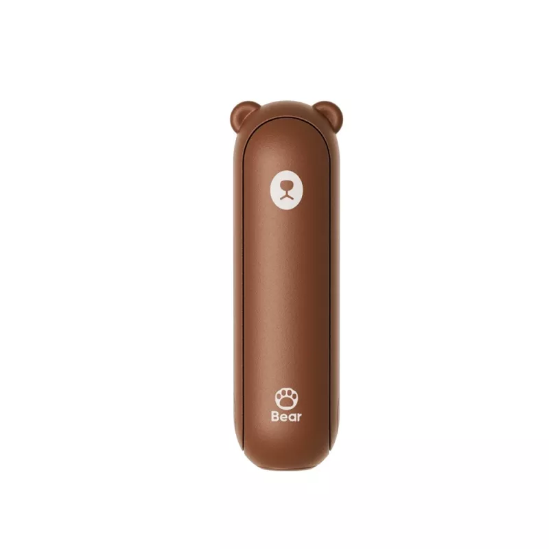 JISULIFE Handheld Fan 8 Brown - Przenośny, ładowany wentylator mini z funkcją power banku