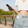 JISULIFE Wentylator Ręczny 8 Plus Biały - 5000mAh, USB-C, 46h Czas Pracy, Wyświetlacz LED, Power Bank