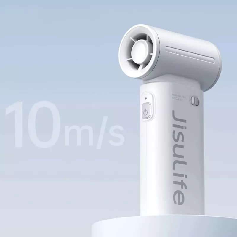 JISULIFE Handheld Fan Life9 5000mAh Portable USB Fan - Grey