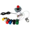JOY-IT RBT DIY Enkoder USB Płyta Kontrolera Arcade dla DIY Szafek Arcade i Fight Sticków (SBC-ZDE)