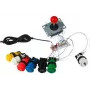 JOY-IT RBT DIY Enkoder USB Płyta Kontrolera Arcade dla DIY Szafek Arcade i Fight Sticków (SBC-ZDE)