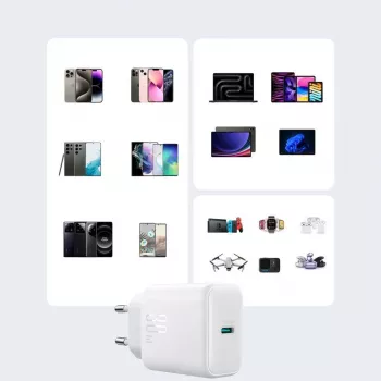 JOYROOM 10000mAh 22.5W USB-C Power Bank z wbudowanym kablem