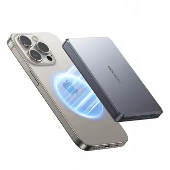 JOYROOM 20W Metal Magnetic Wireless Power Bank 10000mAh Gray