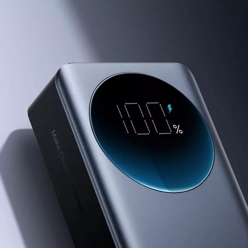 JOYROOM 30000mAh 65W Power Bank z Wyświetlaczem Cyfrowym (JR-PBF05) - Czarny