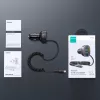 Joyroom 4-in-1 Fast Car Charger PD QC3.0 AFC FCP z kablem Lightning 1.6m 57W Czarny