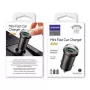 JOYROOM 45W USB Car Charger z USB-C i USB-A, Power Delivery, Quick Charge 3.0, AFC, SCP, Szary (C-A35)