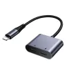 Joyroom Adapter DAC 2-in-1 Lightning do Lightning/Lightning, 60W, 0,12m, Czarny (JR-SY-L02)