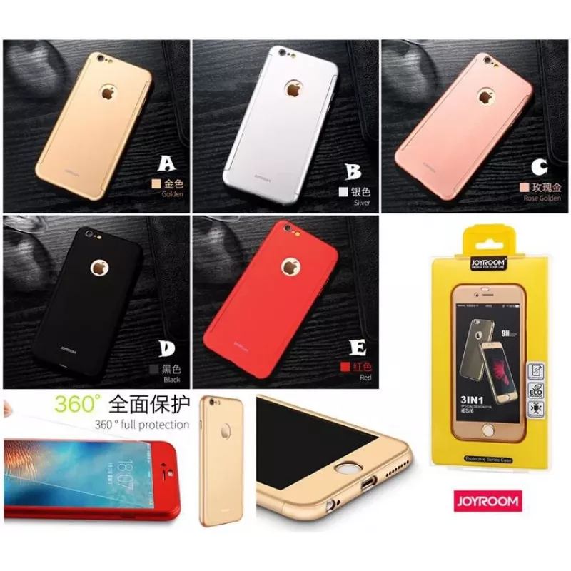 Joyroom Apple iPhone 7 Plastic Case 360° JR-BP207 Red