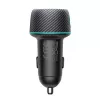 Ładowarka samochodowa Joyroom U+C, QC 3.0, PD, 60W, RGB, Czarny (JR-CCN01)