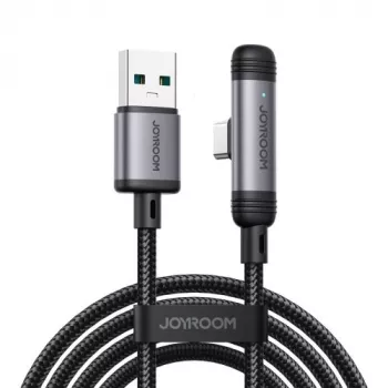Joyroom EnjoyX Series USB-A do USB-C Kabel 90 Stopni A56, 3A, 480 Mbps, 1.2m, Czarny (S-A56)