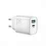 JOYROOM Fast Charger USB-A QC3.0 / USB-C PD 20W Biały (L-QP2011)