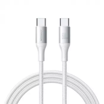 JOYROOM Flash Series Kabel USB-C na USB-C A28, 60W, 480 Mbps, 2m, Biały (S-A28-CCW2)