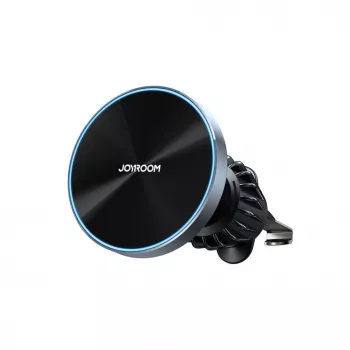 Joyroom Joyroom Magnetyczny Uchwyt Samochodowy Ładowarka Bezprzewodowa 15W do Nawiewu Czarny (JR-ZS240 Pro)