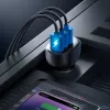 Joyroom JR-CCD03 Ładowarka samochodowa z wyświetlaczem cyfrowym, 3x USB-A, 17W, 3.4A, czarna