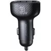 Joyroom JR-CCD04 Ładowarka samochodowa 30W 2x USB-C USB-A z wyświetlaczem cyfrowym - Czarny