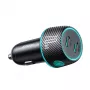 Ładowarka samochodowa Joyroom JR-CCN02 2x USB-C 70W z podświetleniem LED, czarna