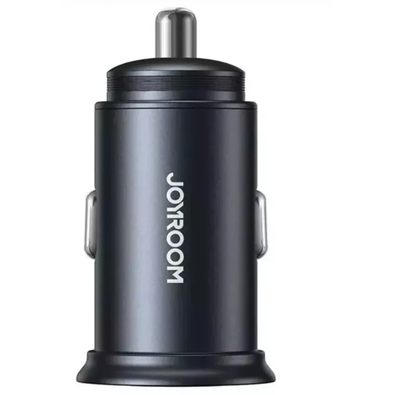 JOYROOM JR-CCN04 Mini Car Charger 60W USB-C PD 3.0 & USB-A QC 3.0, Czarny