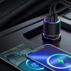 Ładowarka samochodowa JOYROOM JR-CL10 2x USB 24W LED Podświetlenie Czarny