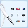 Joyroom JR-EW01 Słuchawki douszne przewodowe z mini jack i pilotem - Biały