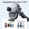 Joyroom JR-OK6 Uchwyt samochodowy do telefonu - przyssawka na deskę rozdzielczą i szybę - uniwersalny dla smartfonów 4.7-7.2 cala - obrót 360° - czarny