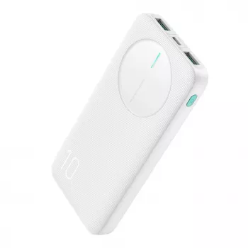 Joyroom JR-PBF12 Power Bank 10000mAh 2.4A Dual USB-A USB-C Biały