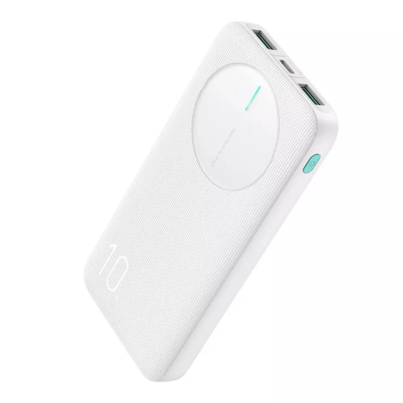 Joyroom JR-PBF12 Power Bank 10000mAh 2.4A Dual USB-A USB-C Biały
