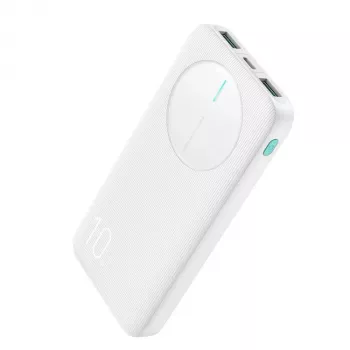 Joyroom JR-PBF12 Power Bank 10000mAh 2.4A Dual USB-A USB-C Biały