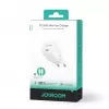 JOYROOM JR-TCF02 Ładowarka sieciowa USB-C PD 20W z kablem USB-C - Biała