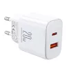 JOYROOM JR-TCF05 Flash ładowarka sieciowa 20W USB-C PD z kablem USB-C – Lightning 1m biała
